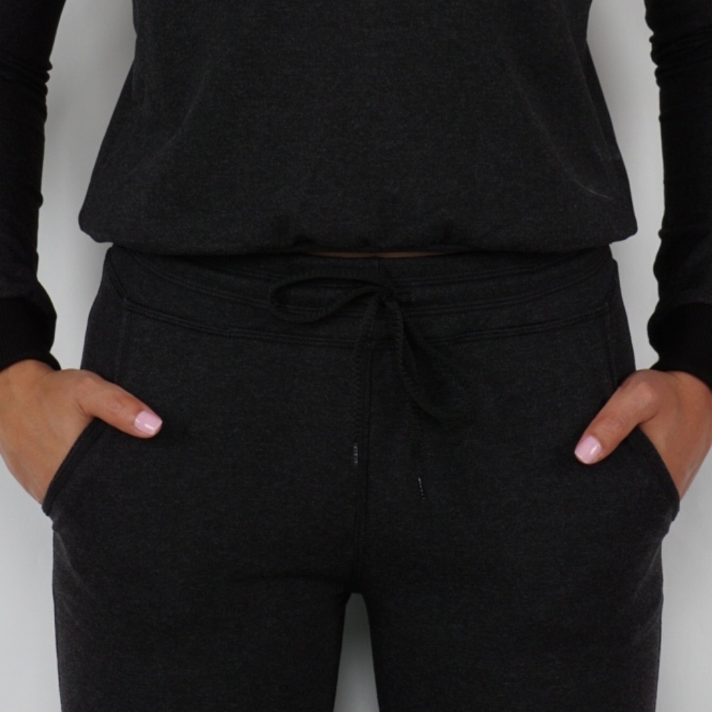 Soft jeggings with adjustable drawstring dark gray - Picture 3 of 4